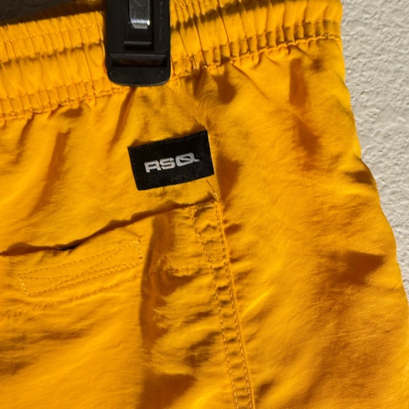 RSQ Bright Yellow Swim Trunks Size Large - Picture 3 of 6